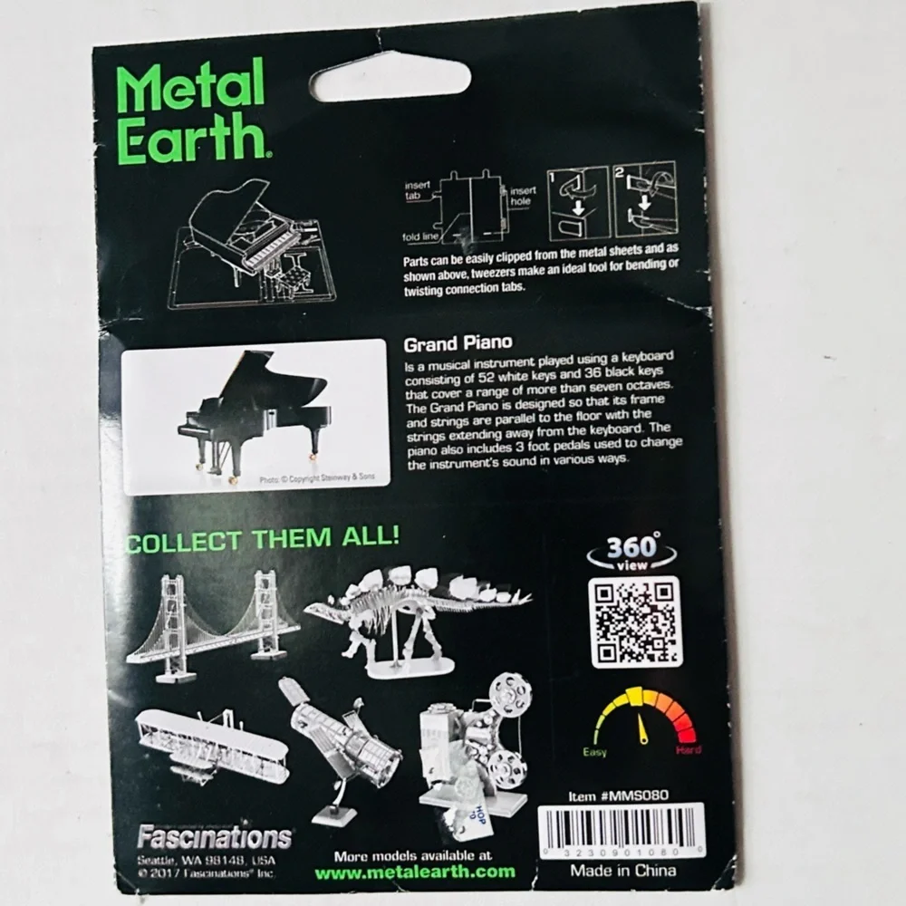 Metal Earth | Grand Piano 3D Steel Model Kit Fascinations
